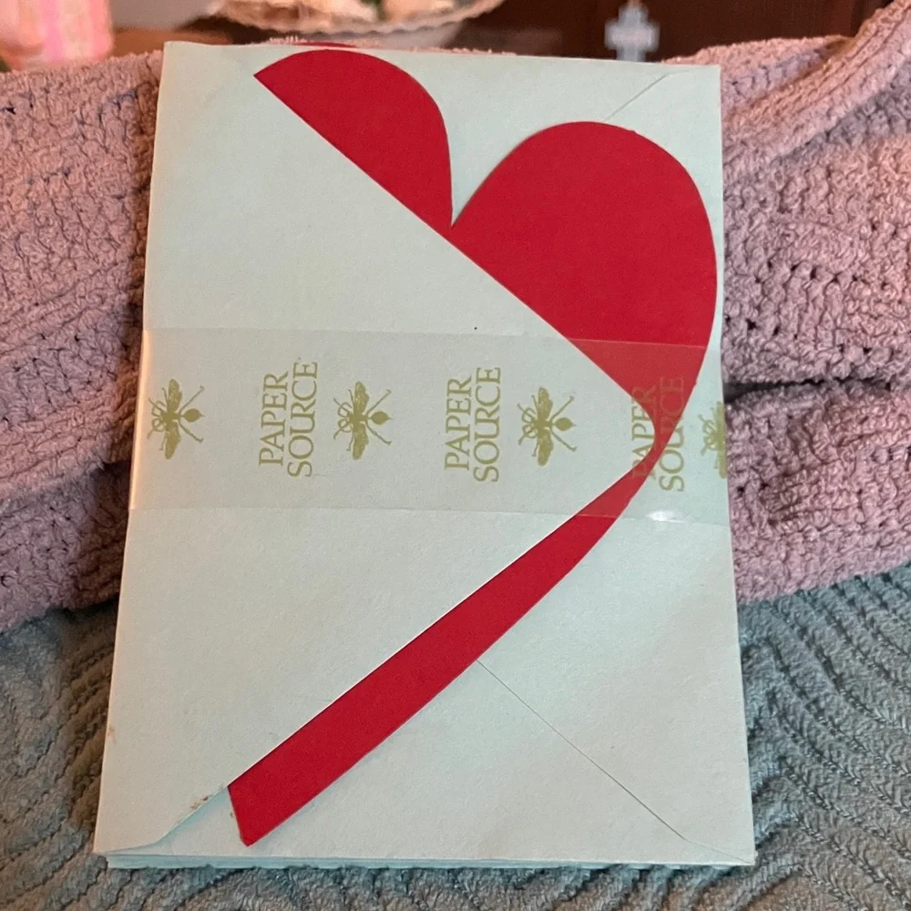 Paper Source Red Heart Greeting Card